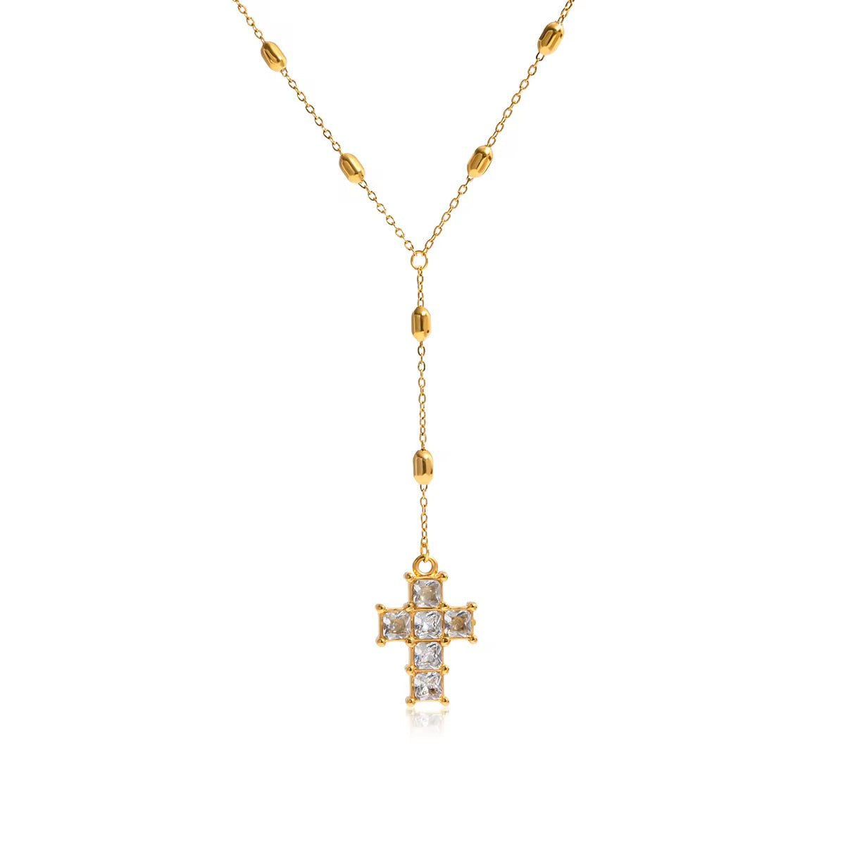 The Heirloom Cross Lariat Necklace