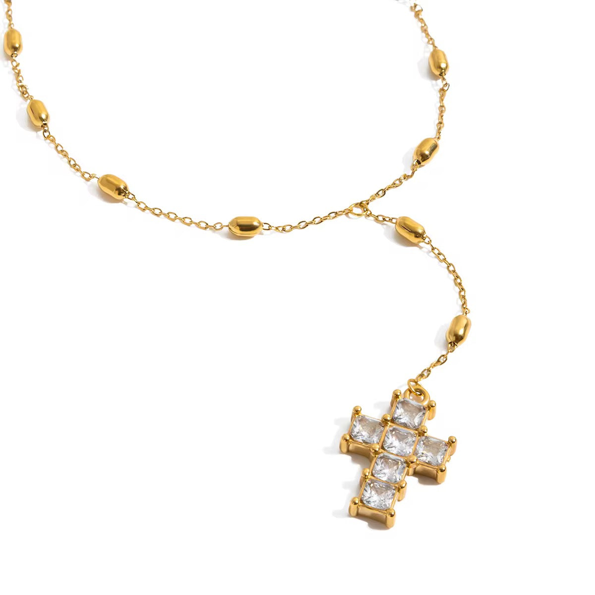 The Heirloom Cross Lariat Necklace